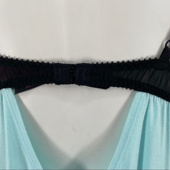 10 E Betsey Johnson Intimates Teal Chemise Nightie Sm - Picture 6 of 9